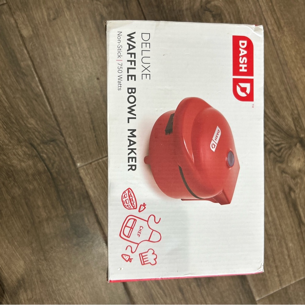 Ash Red Deluxe Waffle Bowl Maker